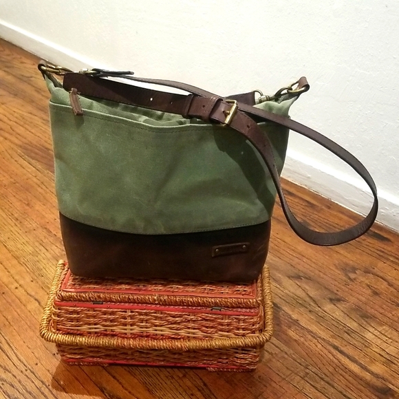 L.L. Bean Bags Llbean Waxed Canvas Crossbody Poshmark